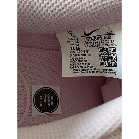 Nike Court Vision Low Pink Lace Foam HJ5846-600 Viral Women’s Sz 7 - Picture 10 of 12